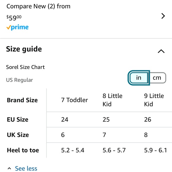 SOREL Snow Commander Boot | Toddler Size 7 - Picture 8 of 8